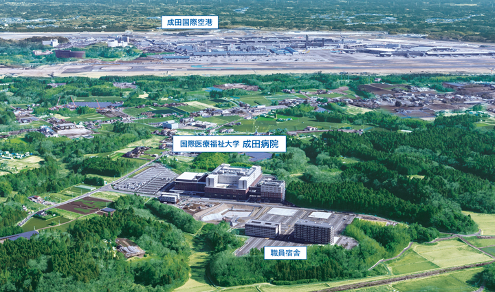 成田病院 鳥瞰図