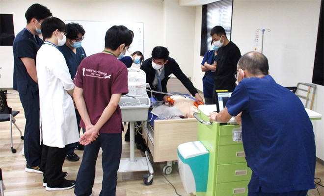 ICLSコース受講の様子