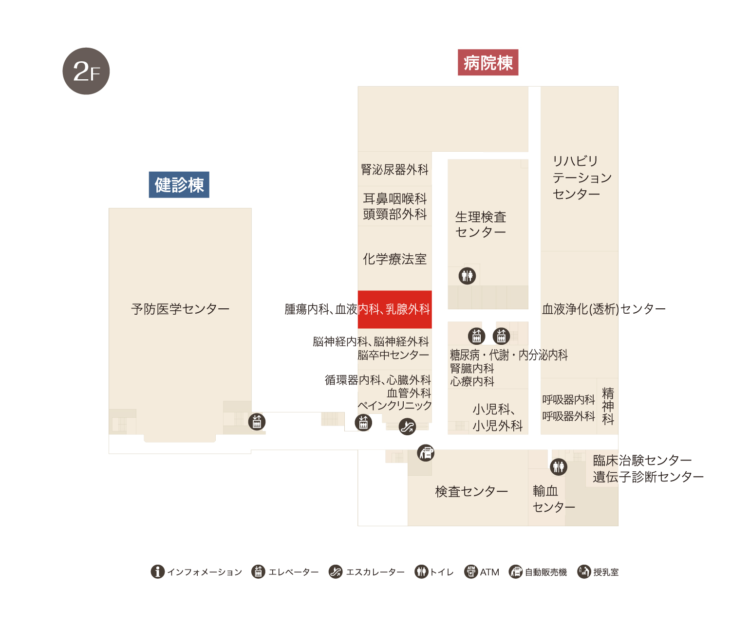 血液内科フロアマップ