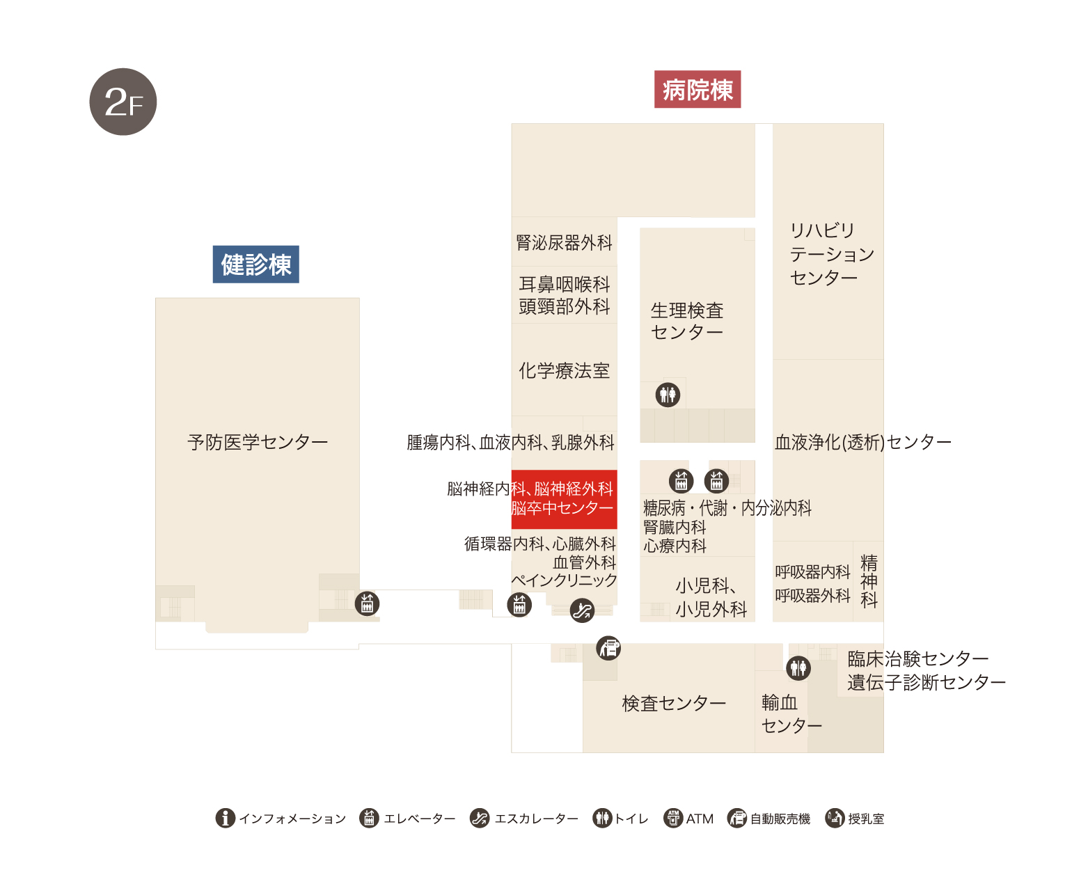 脳神経外科フロアマップ