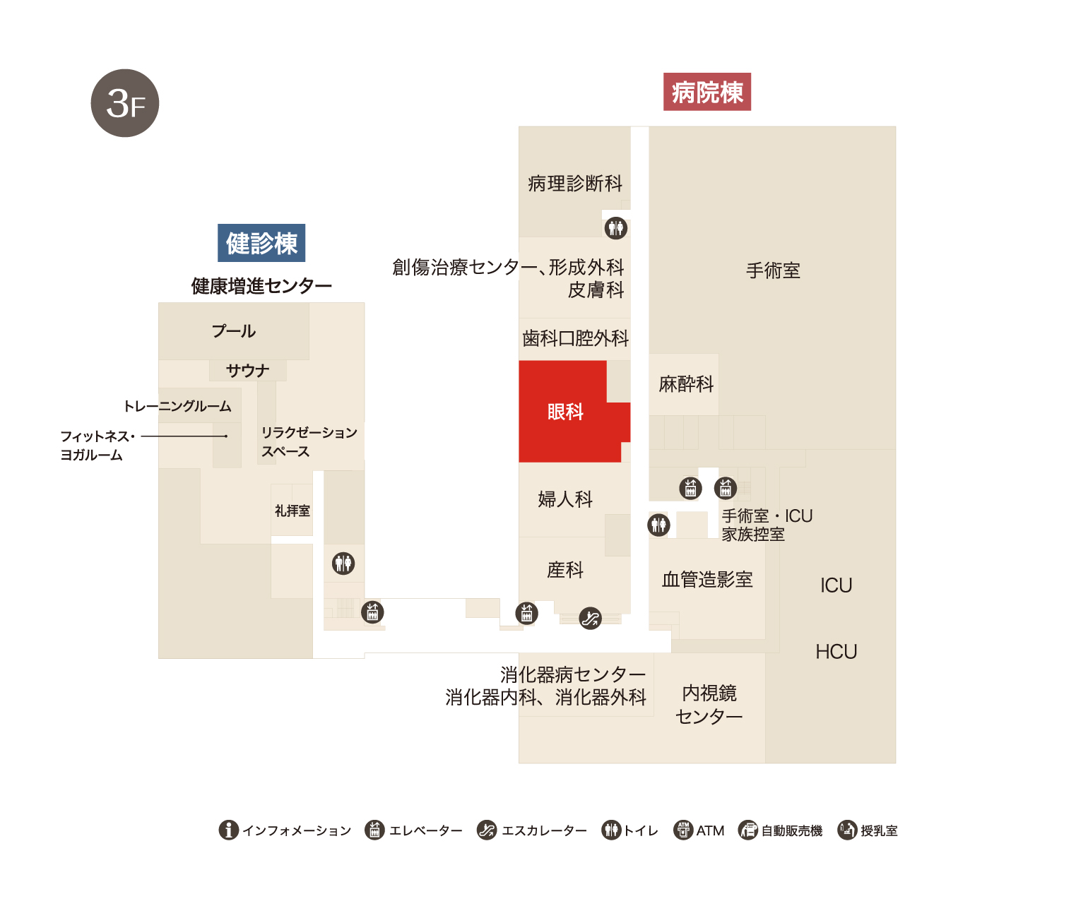 眼科フロアマップ