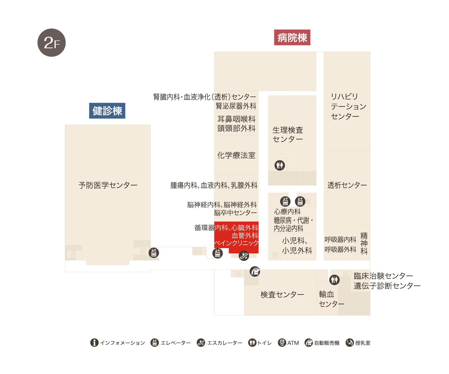 麻酔科フロアマップ