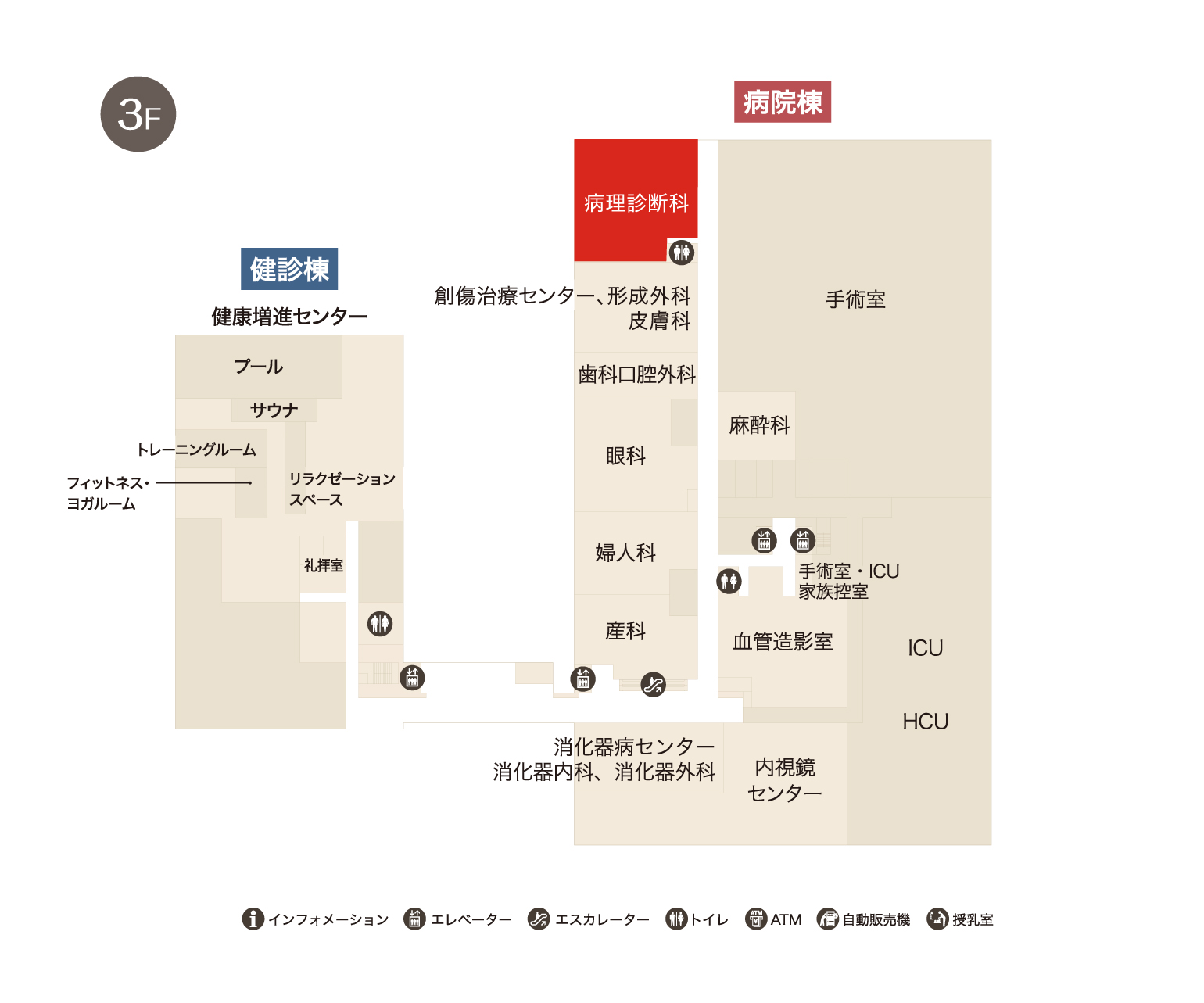 病理診断科フロアマップ