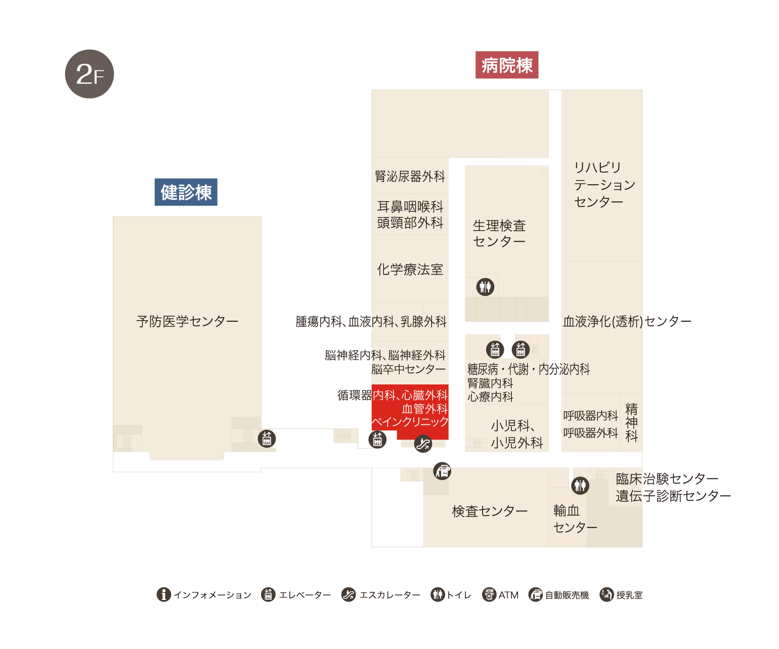 血管外科フロアマップ